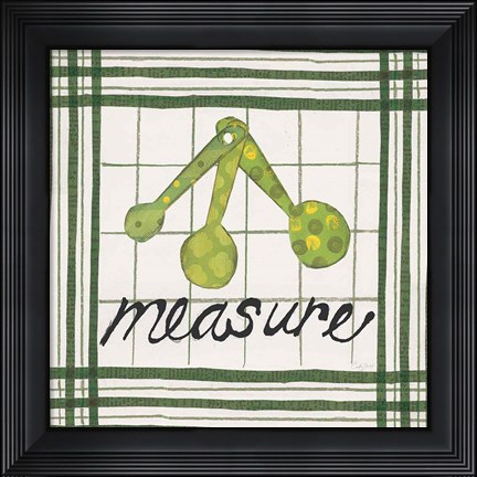 Framed Cool Kitchen Measure Print