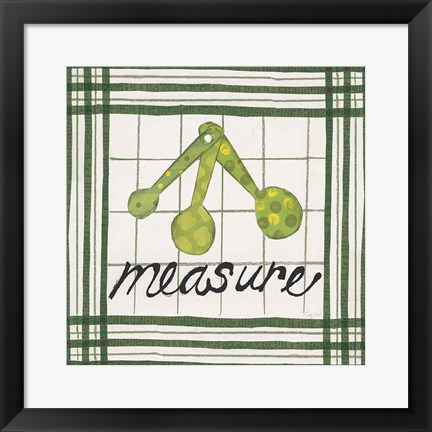 Framed Cool Kitchen Measure Print