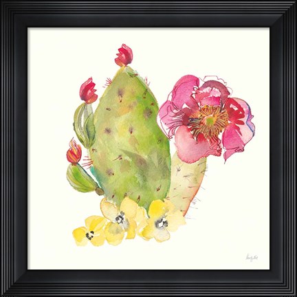 Framed Succulent Desert II Print