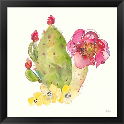Framed Succulent Desert II Print