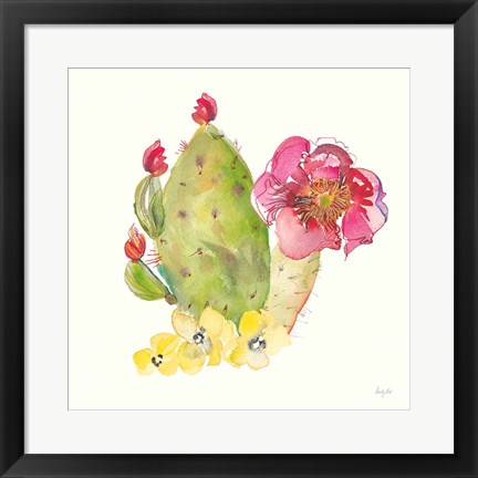 Framed Succulent Desert II Print