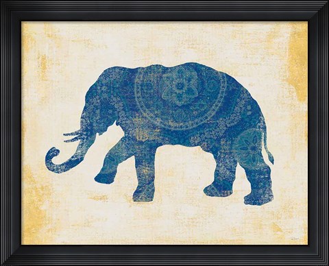 Framed Raja Elephant II Print