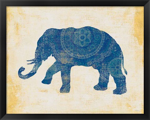 Framed Raja Elephant II Print