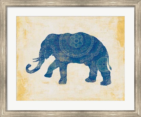 Framed Raja Elephant II Print