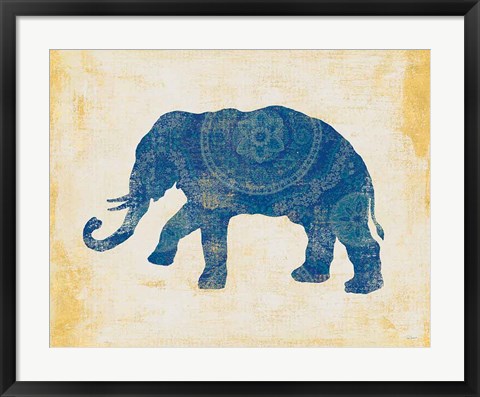 Framed Raja Elephant II Print