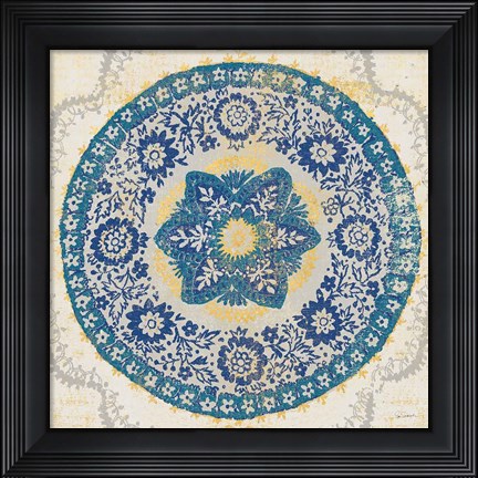 Framed Raja Medallion Print