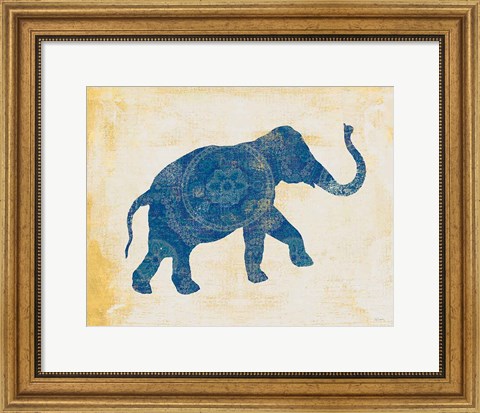 Framed Raja Elephant I Print