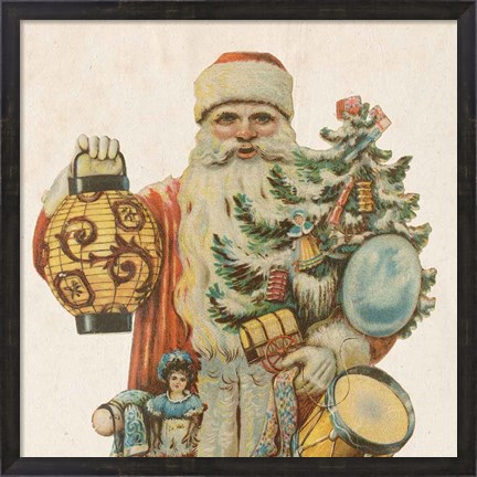 Framed Victorian Santa II Print