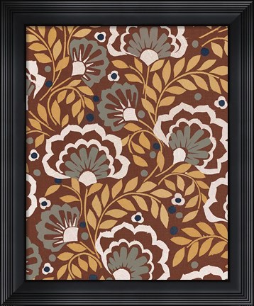 Framed Boho Floral VII Print