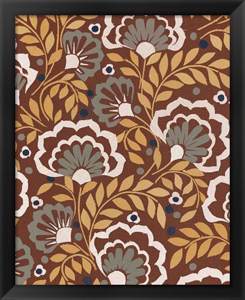 Framed Boho Floral VII Print