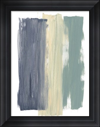 Framed Striped Abstract Print
