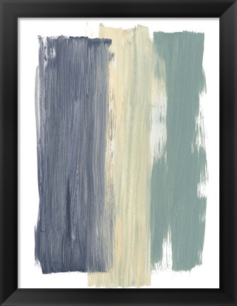 Framed Striped Abstract Print