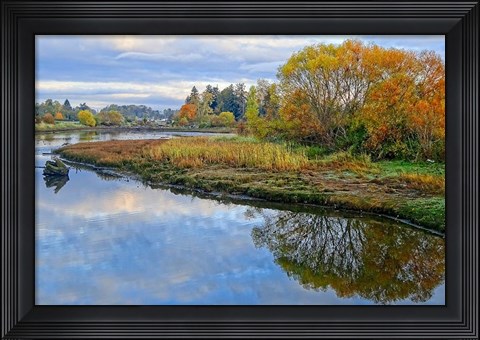 Framed Estuary Autumn Print