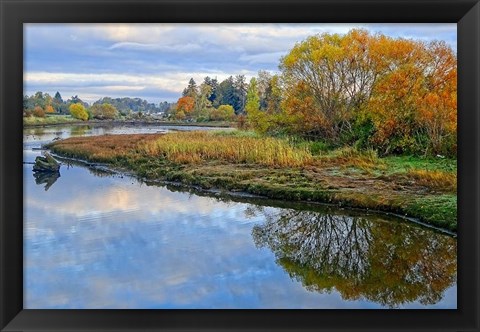 Framed Estuary Autumn Print