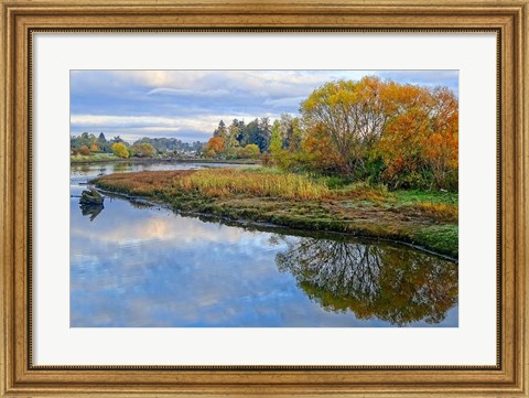 Framed Estuary Autumn Print