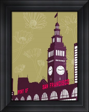 Framed Ferry Building - San Francisco Print