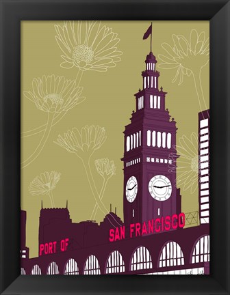 Framed Ferry Building - San Francisco Print