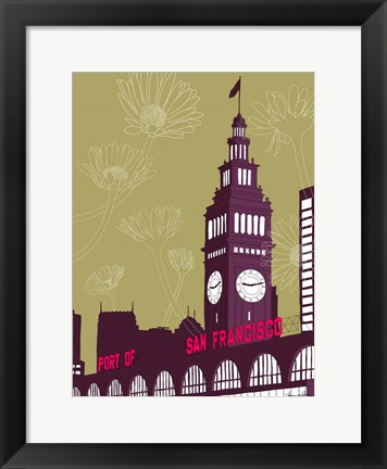 Framed Ferry Building - San Francisco Print