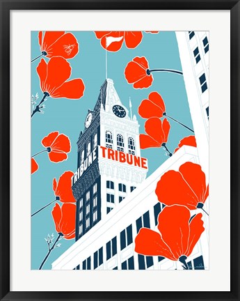 Framed Tribune Tower - Oakland Print