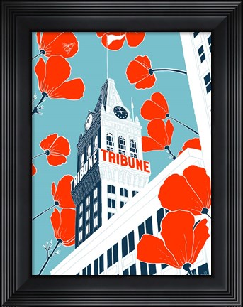 Framed Tribune Tower - Oakland Print