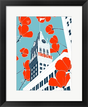 Framed Tribune Tower - Oakland Print