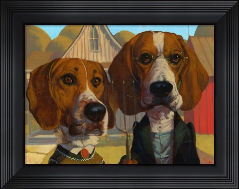 Framed American Gothic Print