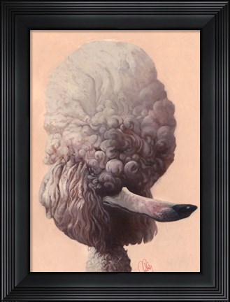 Framed Poodle Print