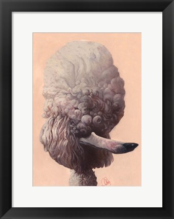 Framed Poodle Print