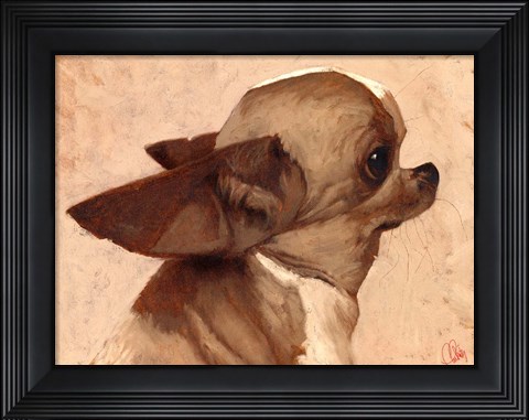 Framed Profile-Chihuahua Print