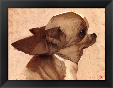 Framed Profile-Chihuahua Print