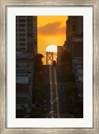 Framed Lombard Street Cable Car Print