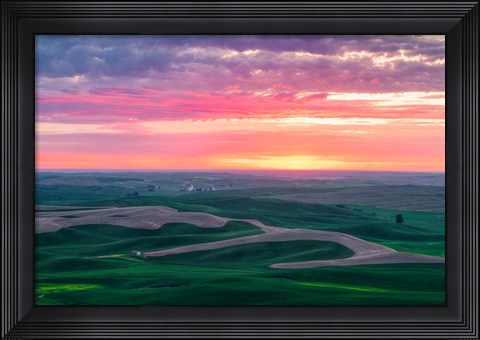 Framed Palouse Sunset Print