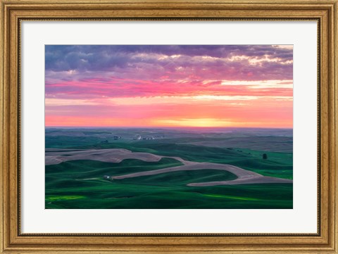 Framed Palouse Sunset Print
