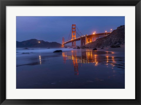 Framed Reflection Marshall Beach Print