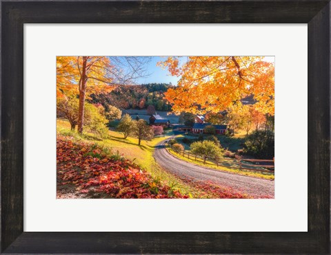 Framed Sleepy Hollow Ranch, Vermont Print