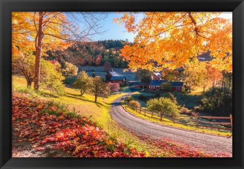 Framed Sleepy Hollow Ranch, Vermont Print