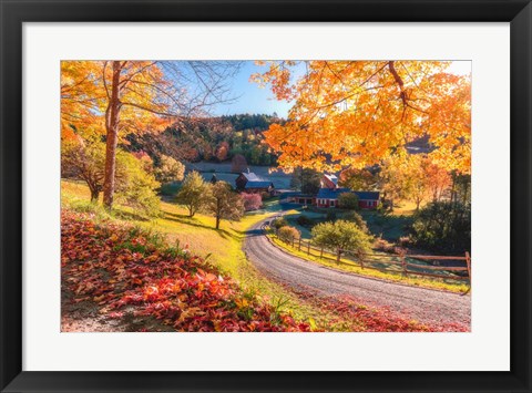 Framed Sleepy Hollow Ranch, Vermont Print