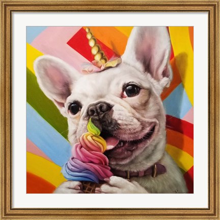 Framed Rainbow Party Print
