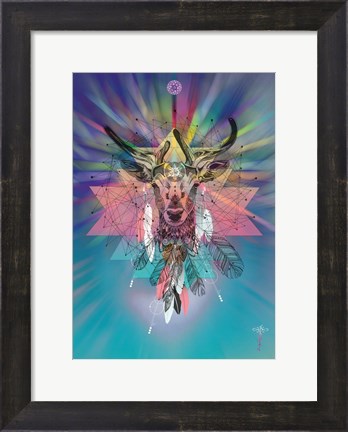 Framed Cosmic Deer Print
