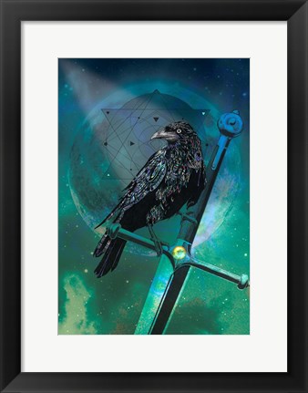 Framed Cosmic Raven Print