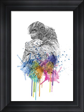 Framed Orangutan Print