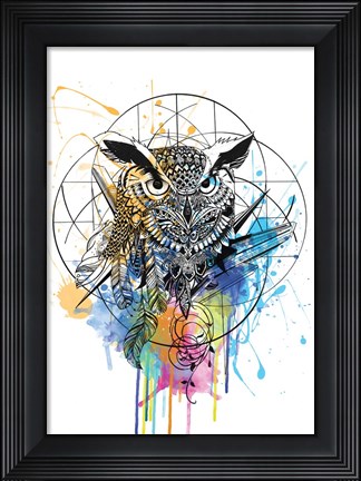 Framed Owl Print