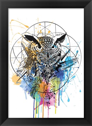 Framed Owl Print