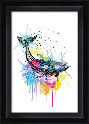 Framed Whale Print