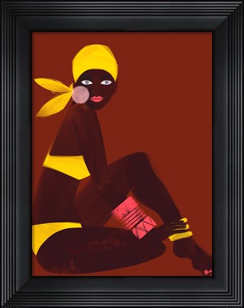 Framed Amber Sun Print