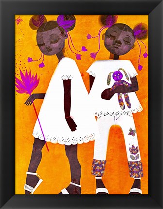 Framed Petite Twins Print