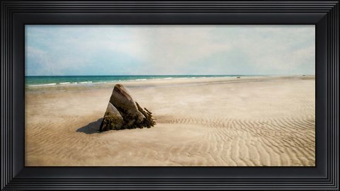Framed Beach Boulder Print