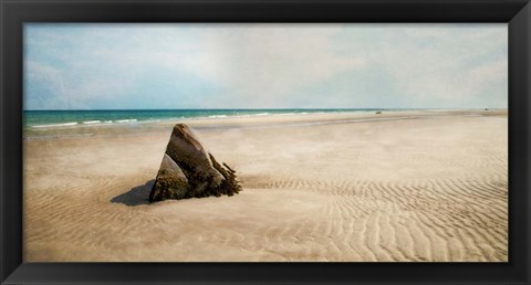 Framed Beach Boulder Print