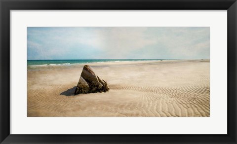 Framed Beach Boulder Print