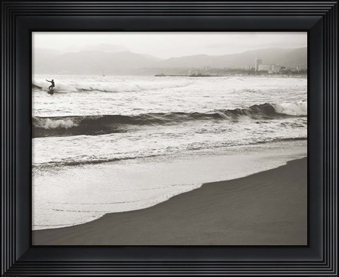 Framed BW Surfer No. 1 Print